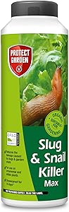 PROTECT GARDEN 86601082 Slug & Snail Killer Max, 800G - Powerful Slug Killer Pellets - for Protecting Ornamental Plants and Garden Vegetables - Snail Repellant - Approved for Organic Gardening