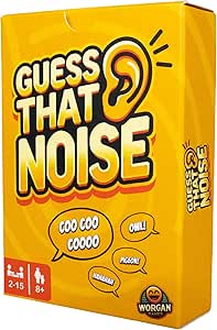 Guess That Noise - Funny Sound Impressions Party Game ﻿| Fun for Family & Friends | 2-15 Players, Ages 8+ | Perfect for Kids, Teens, Adults